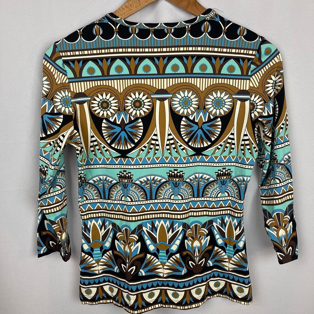 J. Mclaughlin Paisley Blouse Size.. Small - image 7